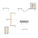 Cat Wall Shelves Perch Climber Set with Cat Houses & Hammock by LJGDeals
