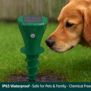 Solar Powered Mole Repellent for Outdoor Gardens and Yards by LJGDeals