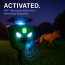 Ultrasonic Solar Animal Repeller with Motion Sensor Lights by LJGDeals