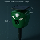 Ultrasonic Solar Animal Repeller with Motion Sensor Lights by LJGDeals