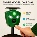 Ultrasonic Solar Animal Repeller with Motion Sensor Lights by LJGDeals