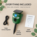 Ultrasonic Solar Animal Repeller with Motion Sensor Lights by LJGDeals
