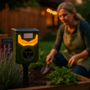Ultrasonic Solar Animal Repeller with Flame Light by LJGDeals