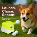 Automatic Dog Ball Launcher Rechargeable Interactive Pet Ball Thrower for Small Medium Dogs Interactive Dog Fetch Toy with 3 Adjustable Distance Setti by LJGDeals