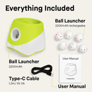 Automatic Dog Ball Launcher Rechargeable Interactive Pet Ball Thrower for Small Medium Dogs Interactive Dog Fetch Toy with 3 Adjustable Distance Setti by LJGDeals