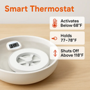 Bird Bath Heater for Outdoors with Thermostat by LJGDeals