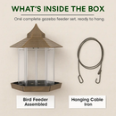 Hanging Gazebo Wild Bird Feeder in Garden, Patio, Yard by LJGDeals