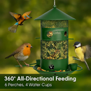 Wild Bird Feeder Squirrel-Proof Metal Seed Feeder by LJGDeals