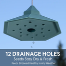 Hanging Gazebo Wild Bird Feeder in Garden, Patio, Yard by LJGDeals