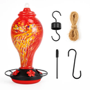 Hummingbird Feeder with 5 Ports, Ant Moat & Rope by LJGDeals