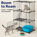 Cat Playpen Cage - Multi-Tier Indoor Cat House by LJGDeals
