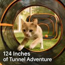 Foldable Pet Play Tent with Tunnel for Indoor or Outdoor Use by LJGDeals