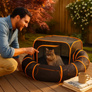 Foldable Pet Play Tent with Tunnel for Indoor or Outdoor Use by LJGDeals
