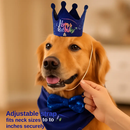 Dog Birthday Bandana Hat Set for Cute Pet Party by LJGDeals