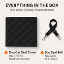 Dog Car Seat Cover for Cars with Back Seat Belt by LJGDeals