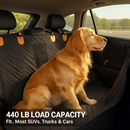 Dog Car Seat Cover for Back Seat - Waterproof Oxford Hammock by LJGDeals