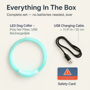 USB Rechargeable LED Dog Collar – Multi-Color Lighting by LJGDeals