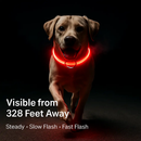 LED Dog Collar: Safety Light for Night Walks by LJGDeals