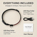 LED Dog Collar: Safety Light for Night Walks by LJGDeals