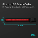 LED Dog Collar: Safety Light for Night Walks by LJGDeals