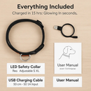 LED Dog Collar: Safety Light for Night Walks by LJGDeals