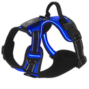 Light Up Dog Harness with Rechargeable LED Lights and Handle by LJGDeals
