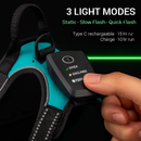 Light Up Dog Harness with Rechargeable LED Lights and Handle by LJGDeals