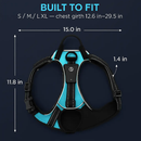 Light Up Dog Harness with Rechargeable LED Lights and Handle by LJGDeals