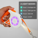 Retractable Dog Leash with LED Light and RGB Glow by LJGDeals