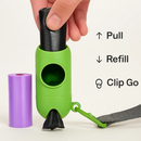 Dog Waste Bags with Dispenser - Leakproof & Unscented by LJGDeals