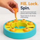Dog Puzzle Food Feeder Slow Feeding Bowl Interactive Toy Dog Treat Dispensing Toy for IQ Training Mental Enrichment For Small Medium Large Dog Cat by LJGDeals