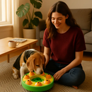 Dog Puzzle Food Feeder Slow Feeding Bowl Interactive Toy Dog Treat Dispensing Toy for IQ Training Mental Enrichment For Small Medium Large Dog Cat by LJGDeals