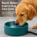 Heated Water Bowl for Dog Cat - Keeps Water Warm Indoors by LJGDeals