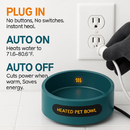 Heated Water Bowl for Dog Cat - Keeps Water Warm Indoors by LJGDeals
