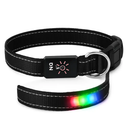 Light Up Dog Collar with LED Night Safety Colors by LJGDeals