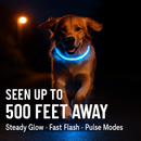 Light Up Dog Collar with LED Night Safety Colors by LJGDeals