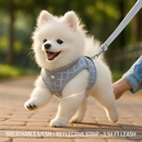 Pet Mesh Harness and Leash Set with Reflective Chest Strap by LJGDeals