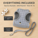 Pet Mesh Harness and Leash Set with Reflective Chest Strap by LJGDeals