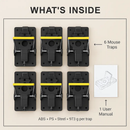 6Packs Mouse Traps Reusable Rat Rodent Killer Effective Pest Control Mouse Catcher Mice Snap Kill Trap