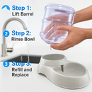 Pet Water Dispenser for Gravity Refill System by LJGDeals