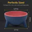 Raised Tilted Elevated Cat Food Bowl for Easy Eating by LJGDeals