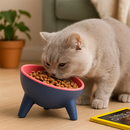 Raised Tilted Elevated Cat Food Bowl for Easy Eating by LJGDeals