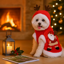 Pet Christmas Santa Claus Reindeer Antlers Costume by LJGDeals