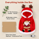 Pet Christmas Santa Claus Reindeer Antlers Costume by LJGDeals