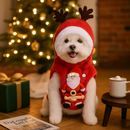 Pet Christmas Santa Claus Reindeer Antlers Costume by LJGDeals