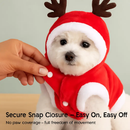 Pet Christmas Santa Claus Reindeer Antlers Costume by LJGDeals