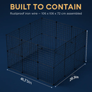 Small Animal Playpen with Door for Indoor/Outdoor Use by LJGDeals
