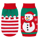 Pet Christmas Sweater Snowman pattern - Size L by LJGDeals