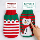 Pet Christmas Sweater Snowman pattern - Size L by LJGDeals