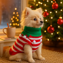 Pet Christmas Sweater Snowman pattern - Size L by LJGDeals